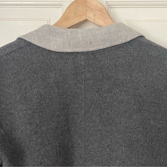 Talbots Double Faced Wool Blazer Size 10 Gray Office Work Career Professional - Picture 10 of 12